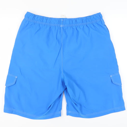 Nike Men's Blue Cargo Shorts XL Elastic Waist