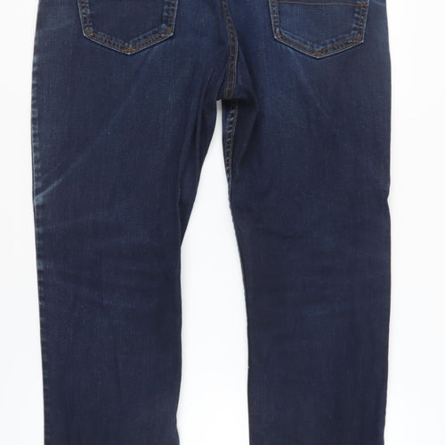 Marks and Spencer Men's Blue Straight Jeans, Size 36