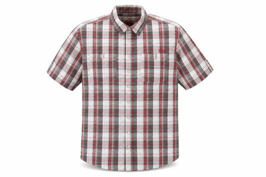 Front view of Lee Cooper Men's Multicoloured Plaid Button-Up Shirt XL