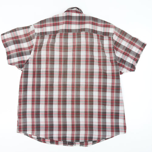 Lee Cooper Men's Multicoloured Plaid Button-Up Shirt XL