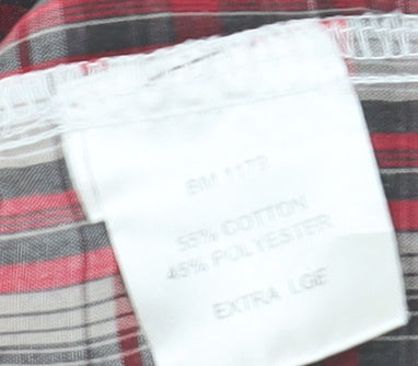 Lee Cooper Men's Multicoloured Plaid Button-Up Shirt XL