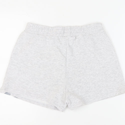 Primark Women's Grey Cartoon Sweat Shorts Size 12 Fun Casual