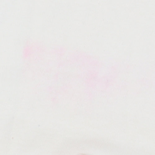 Lee Cooper Men's Ivory V-Neck T-Shirt, Size L