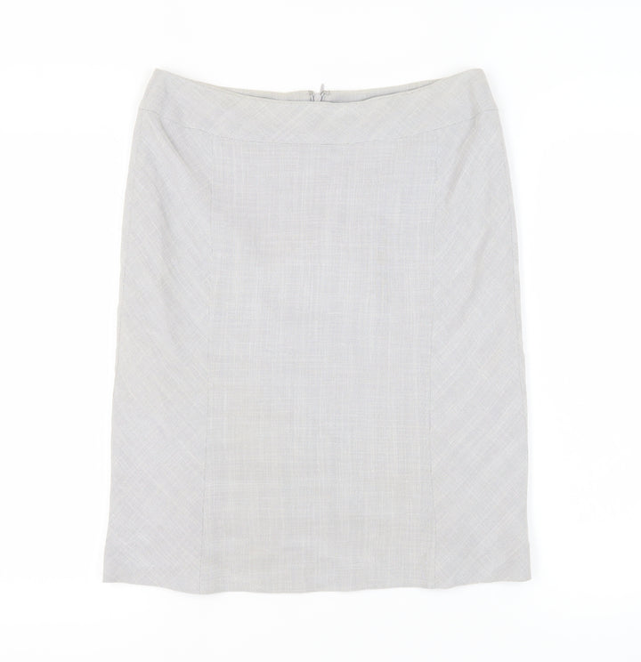 Precis Petite Women's Grey Pencil Skirt Size 12