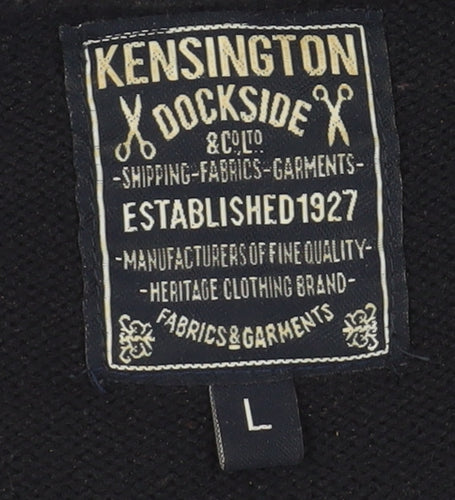 Kensington Dockside Black Striped Pullover Jumper L