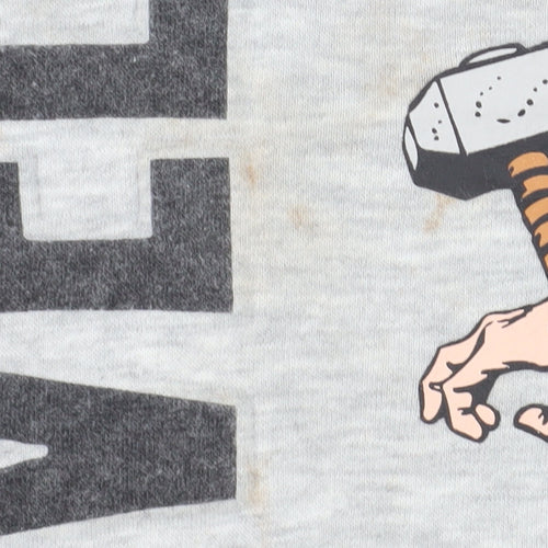 Marvel Boys Grey Graphic Print Sweatshirt Size 3-4 Years