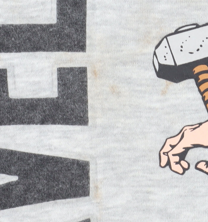 Marvel Boys Grey Graphic Print Sweatshirt Size 3-4 Years