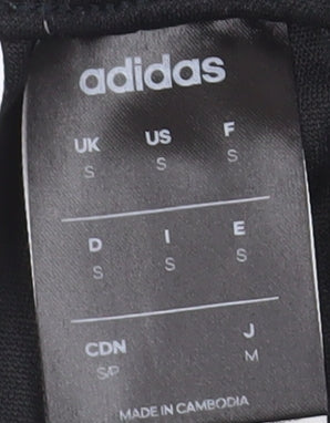 Adidas Men's Black Track Pants, Size S, Quick Dry