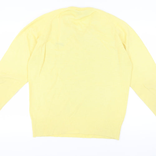 Slazenger Men's Yellow V-Neck Pullover Jumper M