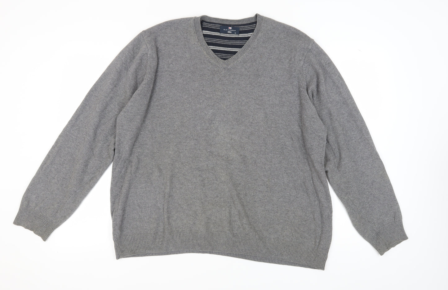 Marks and Spencer Men's XL Grey Cotton Pullover Jumper