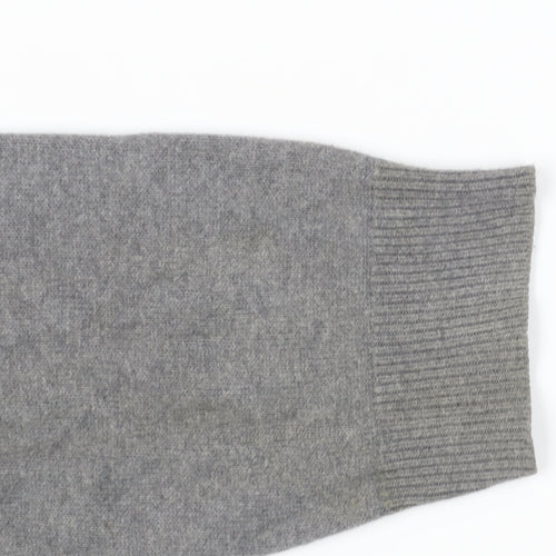Marks and Spencer Men's XL Grey Cotton Pullover Jumper