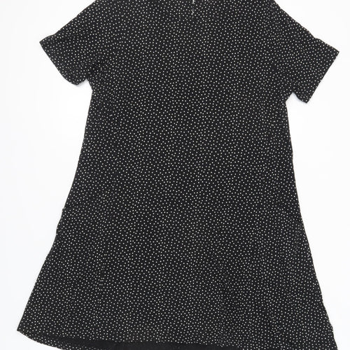 Fat Face Women's Black Polka Dot Shift Dress 14