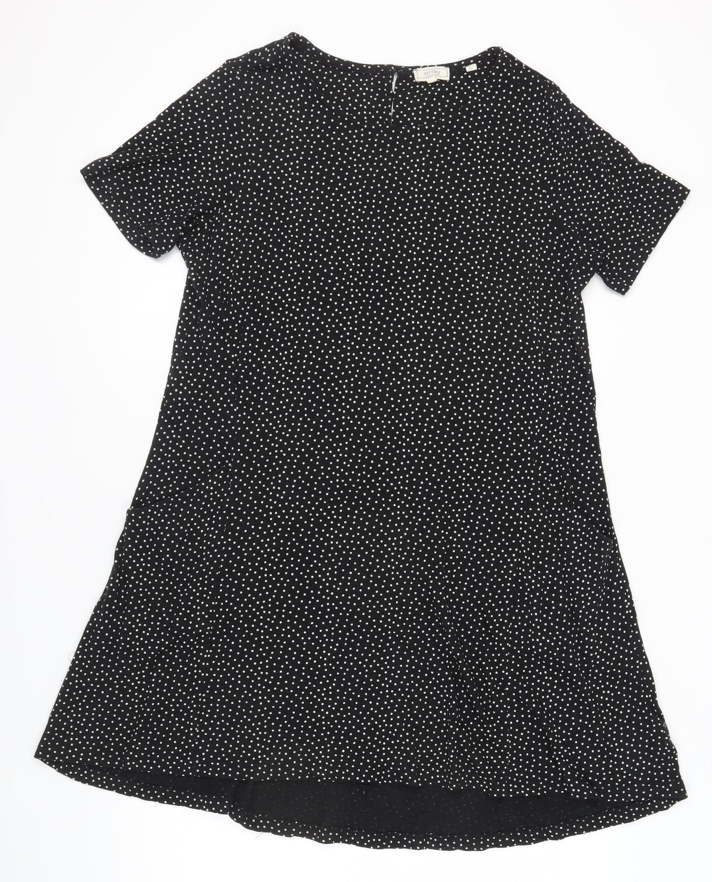 Fat Face Women's Black Polka Dot Shift Dress 14