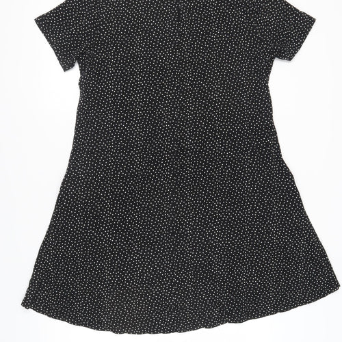 Fat Face Women's Black Polka Dot Shift Dress 14