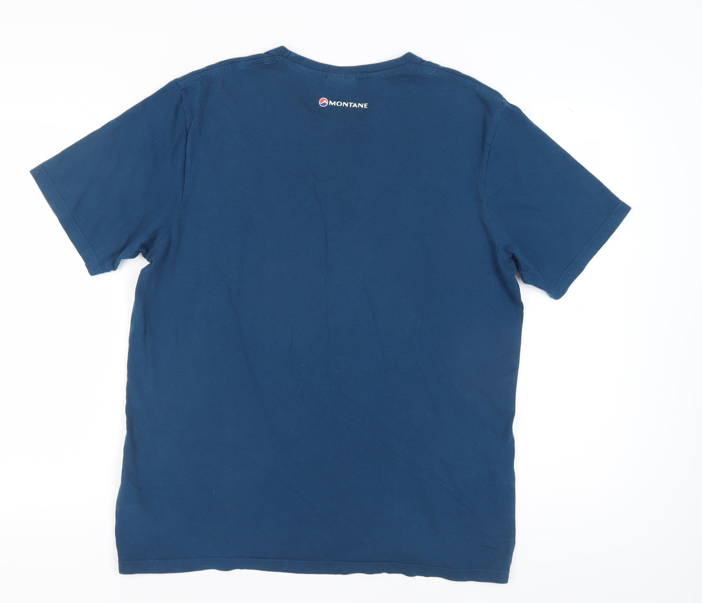 Montane Men's Blue Graphic T-Shirt, Large