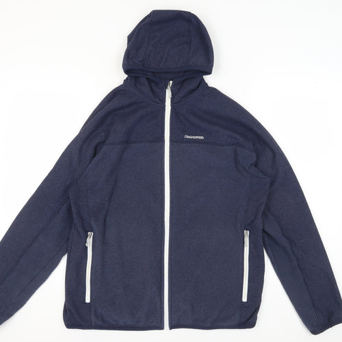 Craghoppers Men's Blue Full Zip Hoodie L