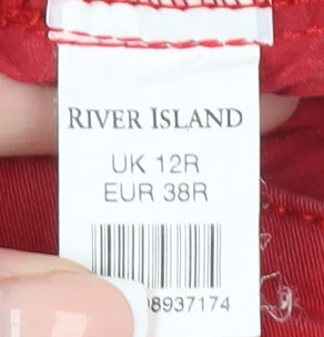 River Island Red Women's Straight Jeans UK 12