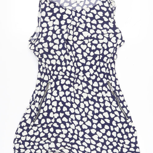 Apricot Women's Blue A-Line Sleeveless Dress