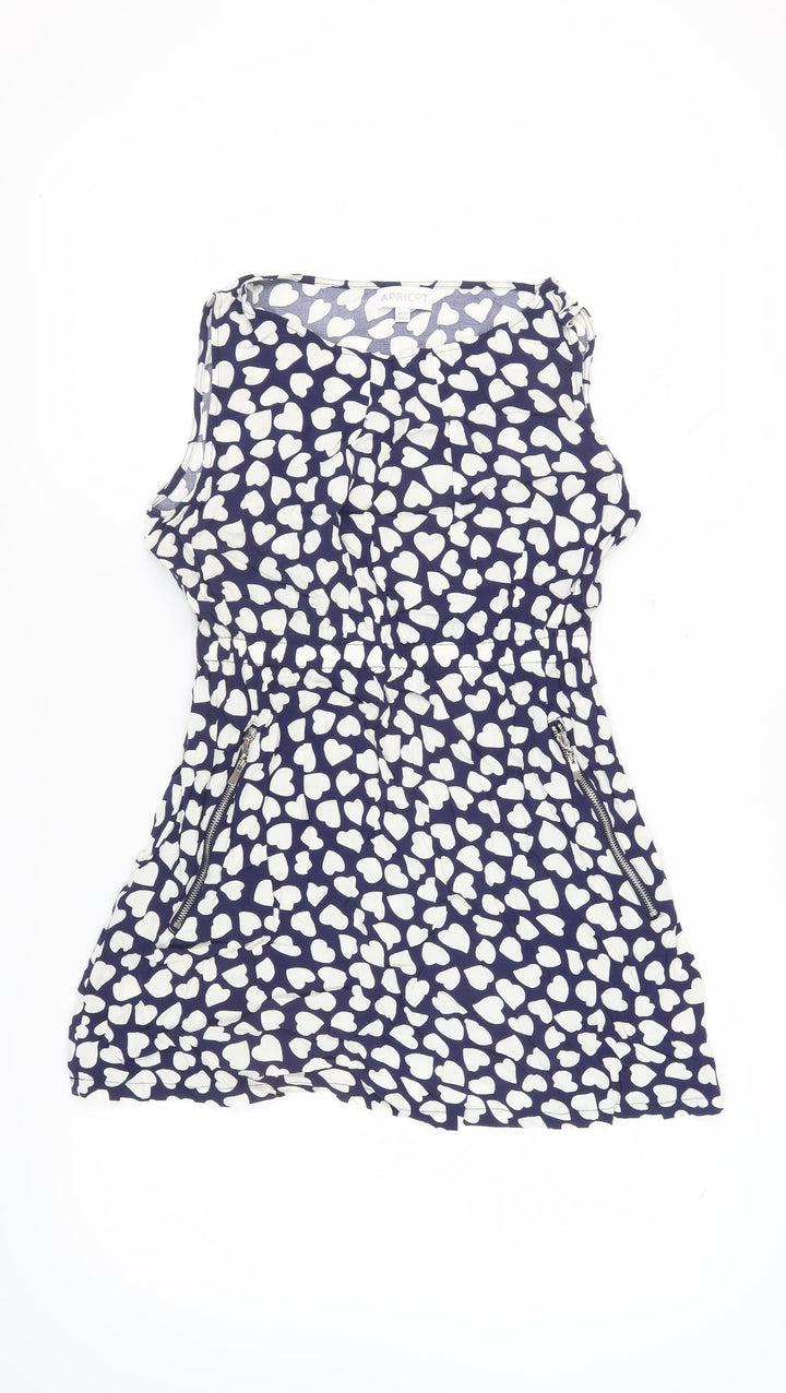 Apricot Women's Blue A-Line Sleeveless Dress