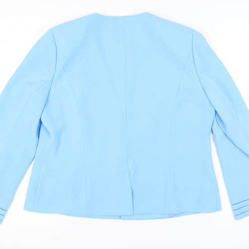 Jacques Vert Women's Blue Blazer, Size 18, Classic Fit
