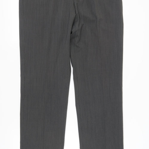 Marks and Spencer Men's Black Trousers, Size 36, Formal
