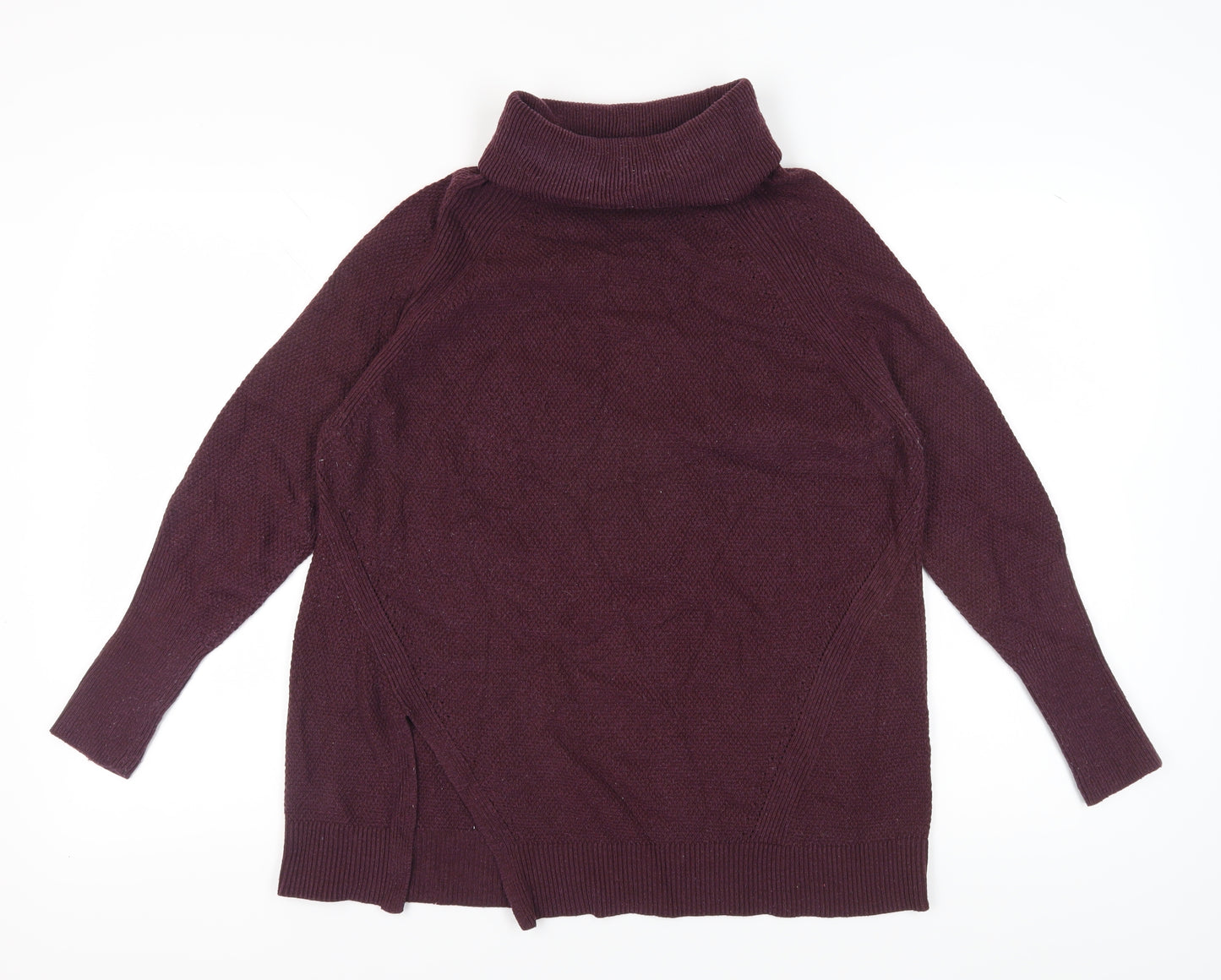 Warehouse Women's Purple Roll Neck Pullover Jumper Size 12