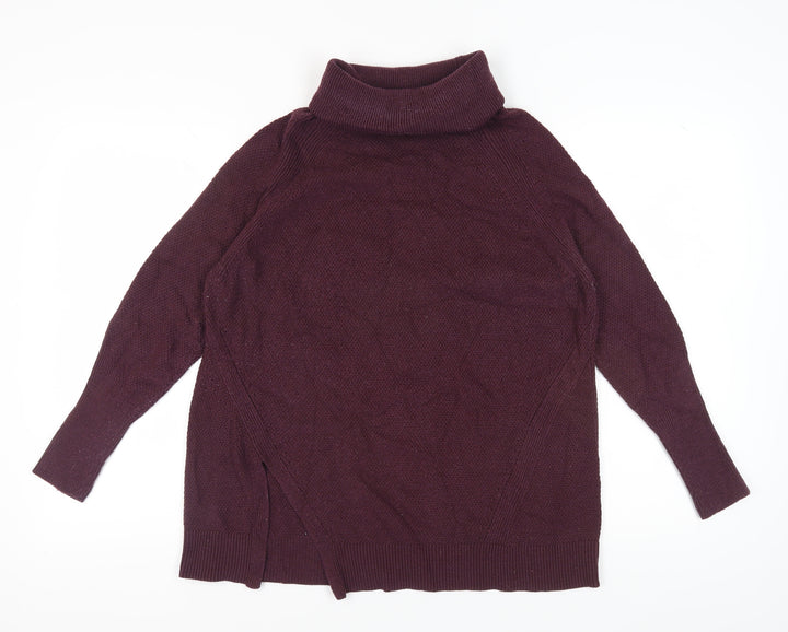 Warehouse Women's Purple Roll Neck Pullover Jumper Size 12
