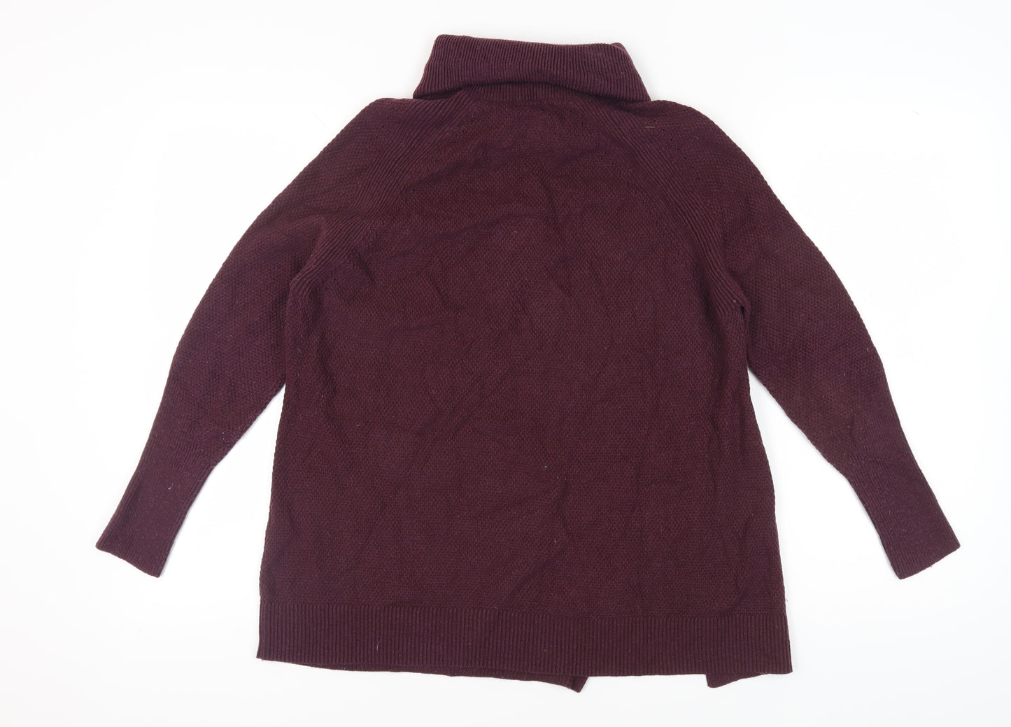 Warehouse Women's Purple Roll Neck Pullover Jumper Size 12