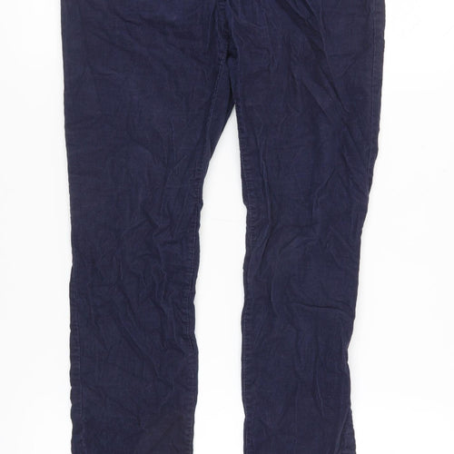 H&M Women's Blue Skinny Trousers, Size 10, Ankle Zip
