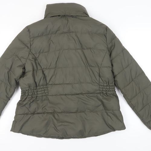 Marks and Spencer Women's Green Puffer Jacket Size 18