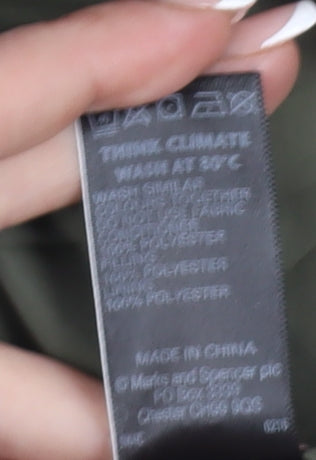 Marks and Spencer Women's Green Puffer Jacket Size 18