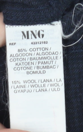 Mango Women's Black Chino Trousers Size 10