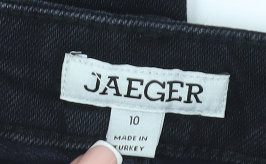 Jaeger Women's Black Straight Jeans Size 10