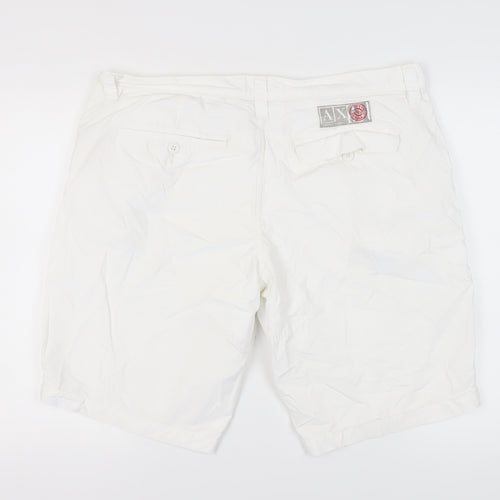 Armani Exchange Men's White Cargo Shorts - Size 40