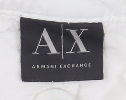 Armani Exchange Men's White Cargo Shorts - Size 40