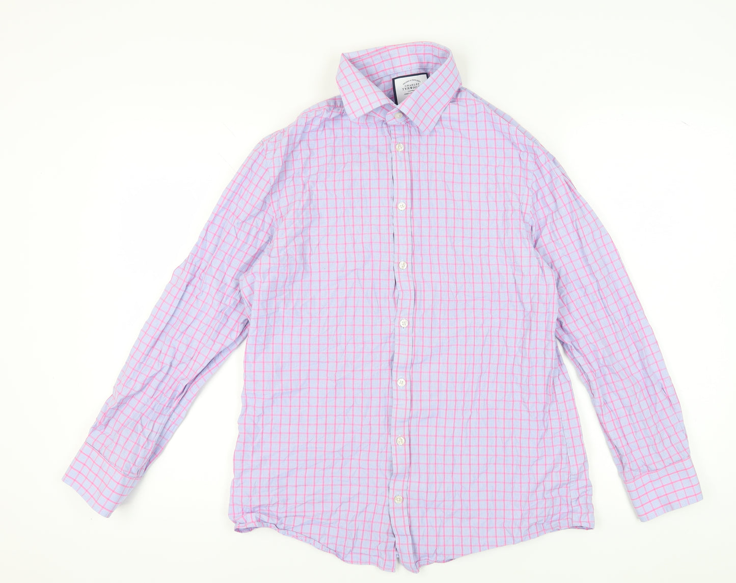 Charles Tyrwhitt Men's Extra-Slim Check Shirt - 16
