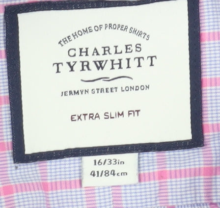 Charles Tyrwhitt Men's Extra-Slim Check Shirt - 16