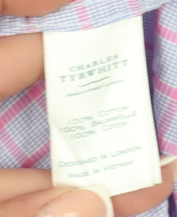 Charles Tyrwhitt Men's Extra-Slim Check Shirt - 16