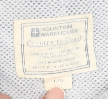 Mountain Warehouse Men's Blue Check Short Sleeve Shirt L