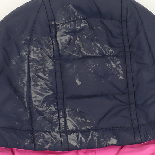 Lee Cooper Women's Blue Pink Bomber Jacket Size 10