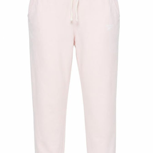 Reebok Women's Pink Jogger Trousers - Size M, Elastic Waist