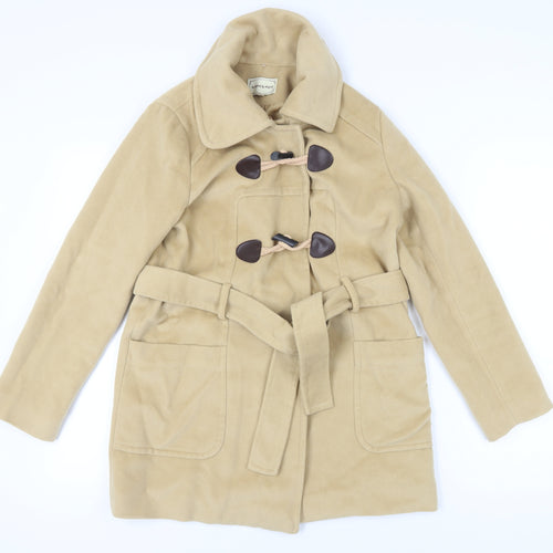 A More A More Beige Women's Belted Overcoat M