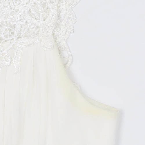 Dorothy Perkins Women's Ivory A-Line Wedding Dress Size 14