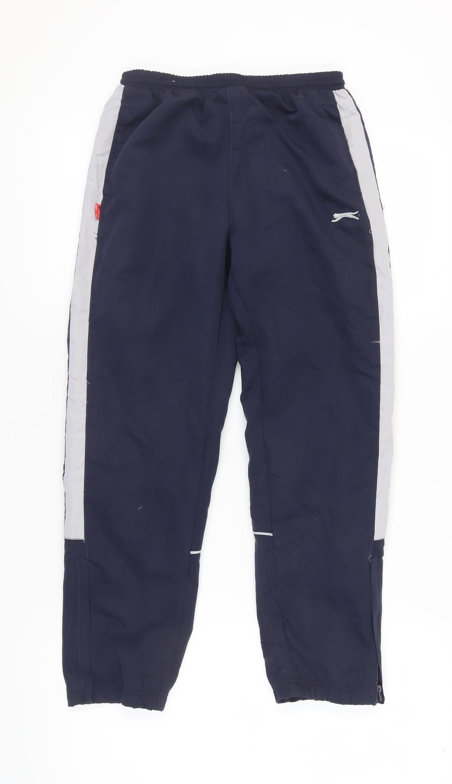 Slazenger Boys Blue Track Pants Size 11-12, Elastic Waist, Activewear