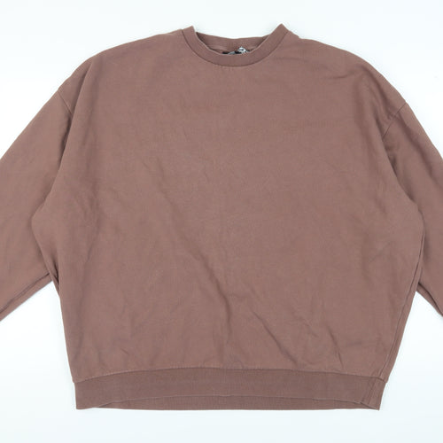 ASOS DESIGN Men's Brown Pullover Sweatshirt 3XL