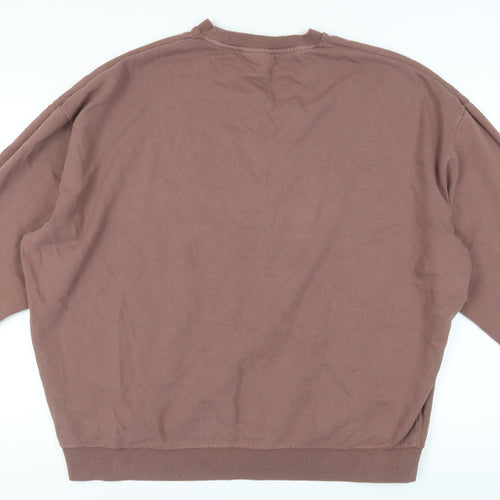 ASOS DESIGN Men's Brown Pullover Sweatshirt 3XL