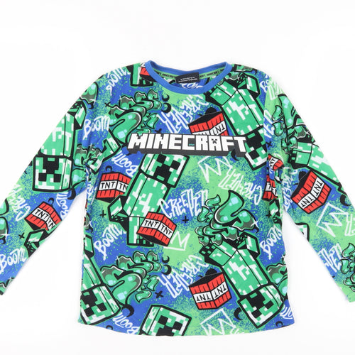 Minecraft Boys Multicoloured Long Sleeve Pyjama Top 8-9 Years