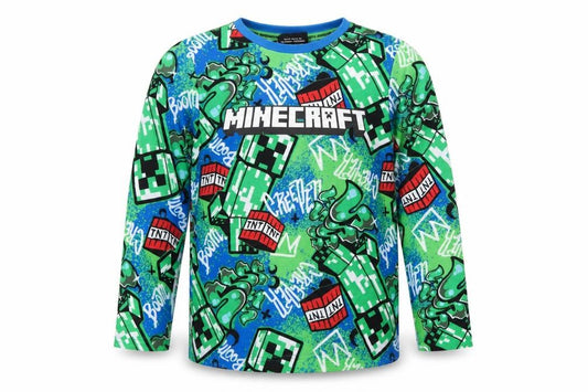 Minecraft Boys Multicoloured Long Sleeve Pyjama Top 8-9 Years