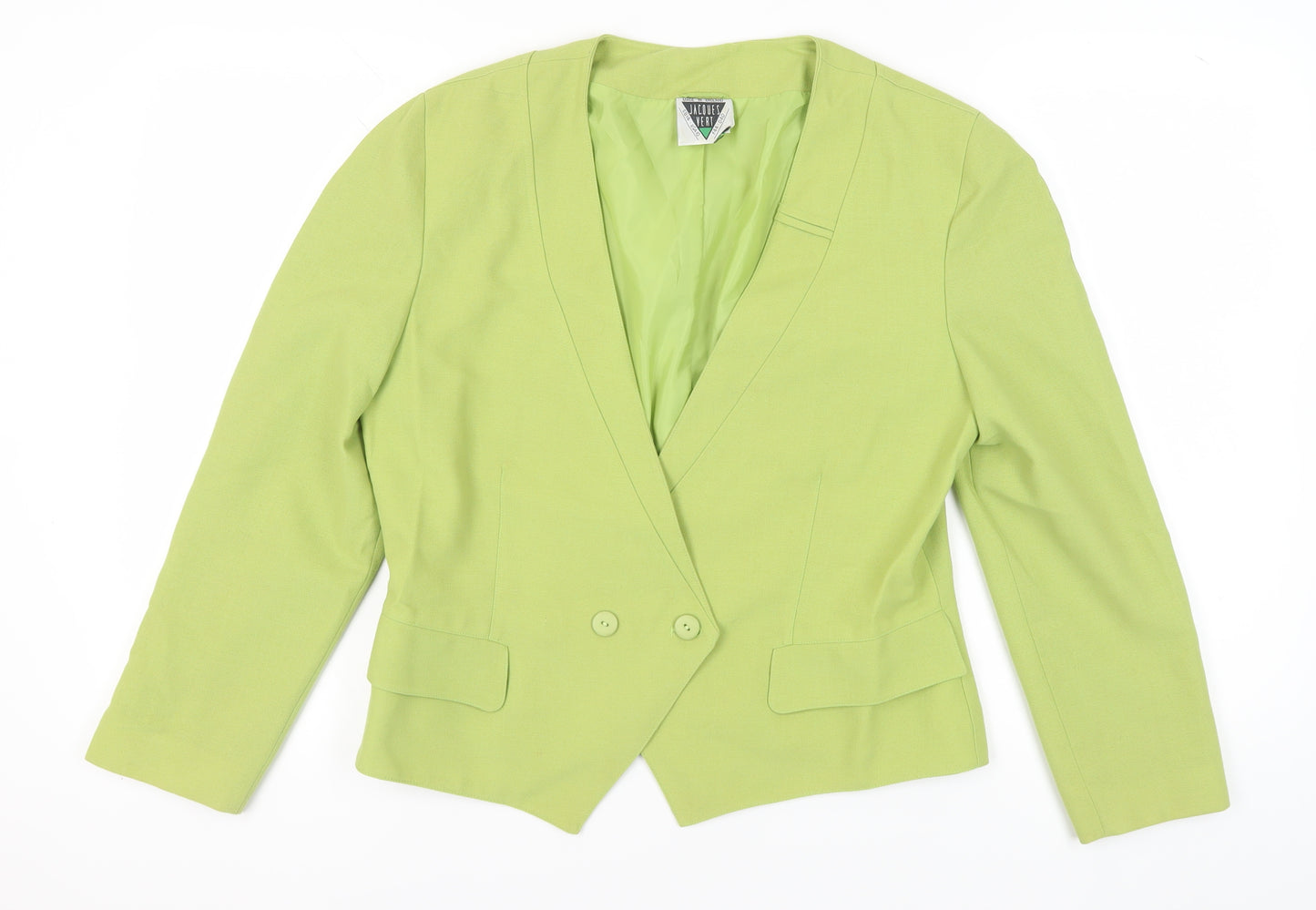 Jacques Vert Women's Green Blazer Suit Jacket Size 14
