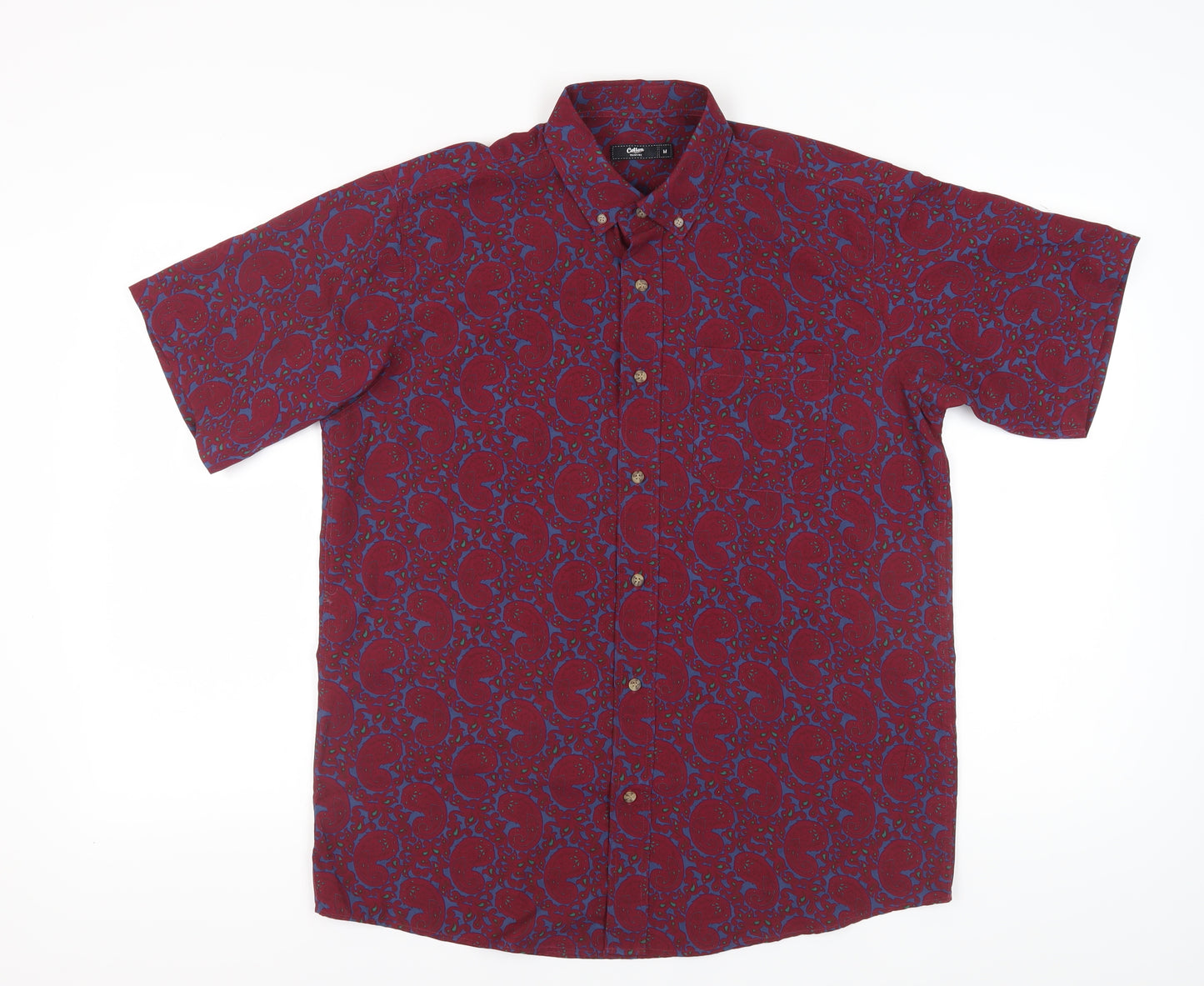 Cotton Traders Men's Multicoloured Paisley Shirt M